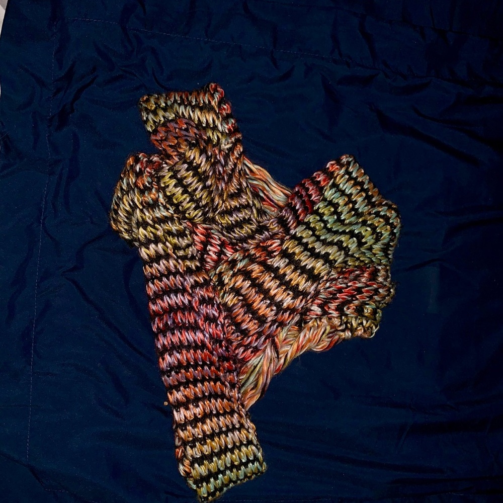  Colorful knit scarf ! Never Worn ! !